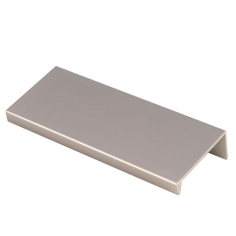 This is an image of a Carlisle Brass - Squared Edge Pull 100mm - Satin Nickel that is availble to order from Trade Door Handles in Kendal.