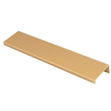 This is an image of a Carlisle Brass - Squared Edge Pull 200mm - Satin Brass that is availble to order from Trade Door Handles in Kendal.