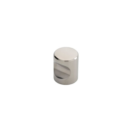This is an image of a FTD - Stainless Steel Cylindrical Knob 25mm - Polished Stainless Steel that is availble to order from Trade Door Handles in Kendal.