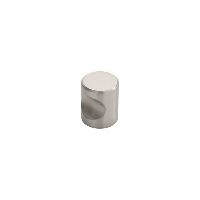 This is an image of a FTD - Stainless Steel Cylindrical Knob 25mm - Stainless Steel that is availble to order from Trade Door Handles in Kendal.