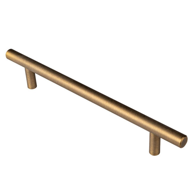 This is an image of a Carlisle Brass - Steel T-Bar Handle 160mm - Antique Brass that is availble to order from Trade Door Handles in Kendal.