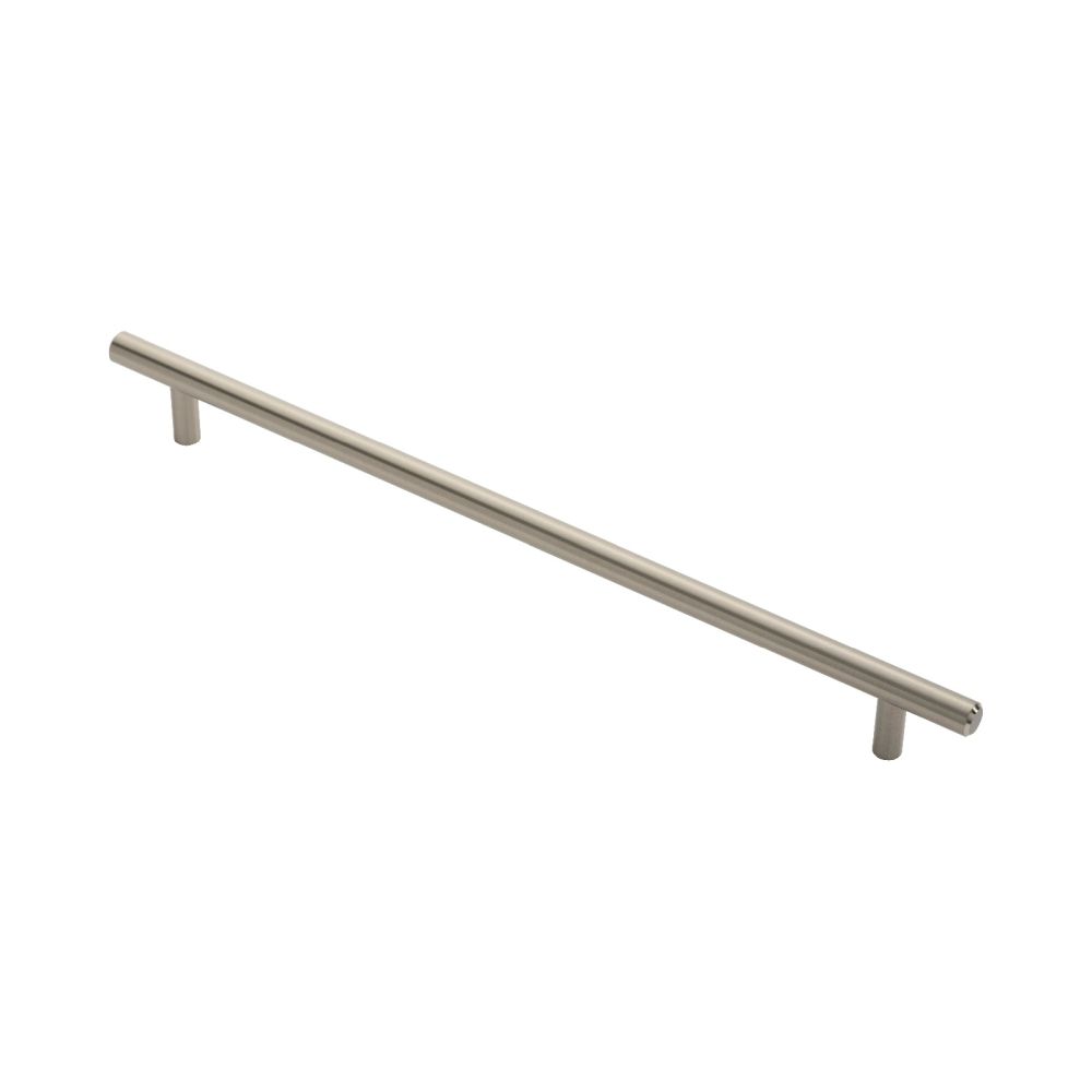 This is an image of a FTD - Steel T-Bar Handle 288mm - Satin Nickel that is availble to order from Trade Door Handles in Kendal.