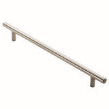 This is an image of a FTD - Steel T-Bar Handle 640mm - Satin Nickel that is availble to order from Trade Door Handles in Kendal.