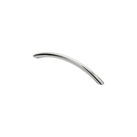 This is an image of a FTD - Bow Handle 128mm - Polished Chrome that is availble to order from Trade Door Handles in Kendal.