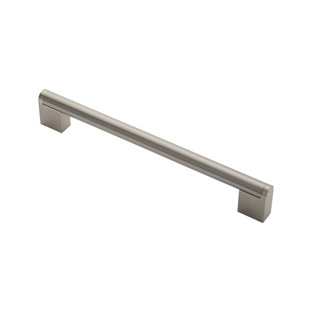 This is an image of a FTD - Bar Handle 192mm - Satin Nickel/Stainless Steel that is availble to order from Trade Door Handles in Kendal.