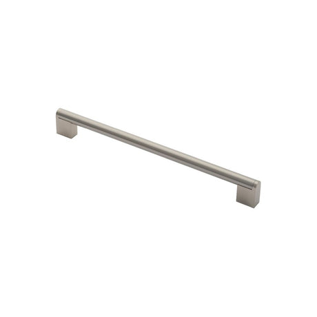 This is an image of a FTD - Bar Handle 256mm - Satin Nickel/Stainless Steel that is availble to order from Trade Door Handles in Kendal.