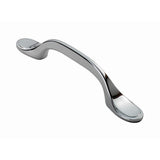 This is an image of a FTD - Shaker Style Handle 76mm - Polished Chrome that is availble to order from Trade Door Handles in Kendal.