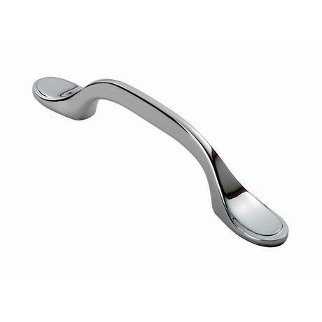 This is an image of a FTD - Shaker Style Handle 76mm - Polished Chrome that is availble to order from Trade Door Handles in Kendal.