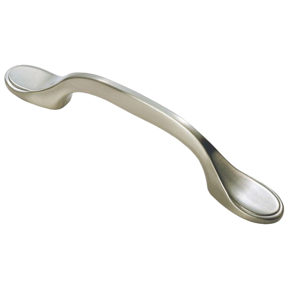 This is an image of a FTD - Shaker Style Handle 76mm - Satin Nickel that is availble to order from Trade Door Handles in Kendal.