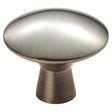 This is an image of a FTD - Disc Cabinet Knob 27mm - Satin Nickel that is availble to order from Trade Door Handles in Kendal.