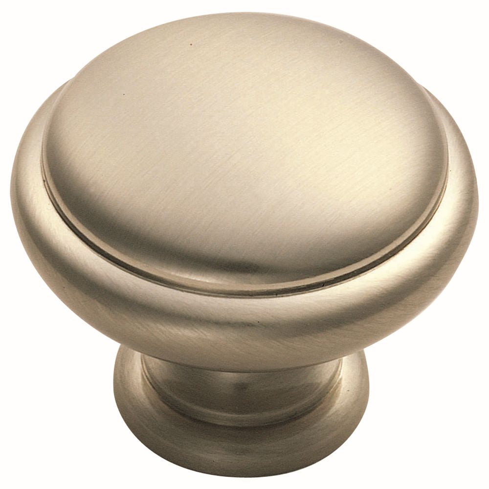 This is an image of a FTD - Shaker Style Knob 35mm - Satin Nickel that is availble to order from Trade Door Handles in Kendal.