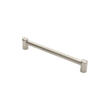 This is an image of a FTD - Bar Handle 224mm - Satin Nickel that is availble to order from Trade Door Handles in Kendal.