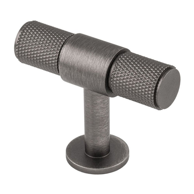 This is an image of a Carlisle Brass - Knurled T-bar Knob that is availble to order from Trade Door Handles in Kendal.