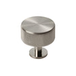 This is an image of a Carlisle Brass - Knurled Radio Knob - Satin Nickel that is availble to order from Trade Door Handles in Kendal.