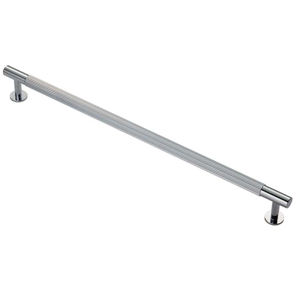 This is an image of a Carlisle Brass - Lines Pull Handle 320mm c/c - Polished Chrome that is availble to order from Trade Door Handles in Kendal.