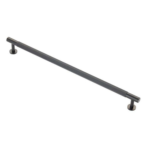 This is an image of a Carlisle Brass - Lines Pull Handle 320mm c/c - Matt Black that is availble to order from Trade Door Handles in Kendal.