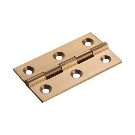 This is an image of a FTD - 64 x 35mm Cabinet Hinge - Satin Brass that is availble to order from Trade Door Handles in Kendal.