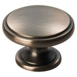 This is an image of a FTD - Oxford Knob 38mm - Gun Metal that is availble to order from Trade Door Handles in Kendal.