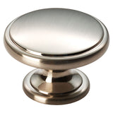 This is an image of a FTD - Oxford Knob 38mm - Satin Nickel that is availble to order from Trade Door Handles in Kendal.