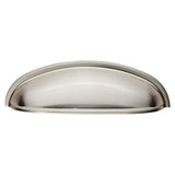 High quality image of FTD - Modern Shaker Cup Pull 96mm - Satin Nickel | Sku. ftd559sn | Trade Door Handles, Kendal.