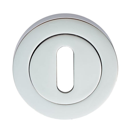 This is an image of a Carlisle Brass - Standard Profile Escutcheon - Polished Chrome that is availble to order from Trade Door Handles in Kendal.