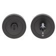 This is an image of a Carlisle Brass - Thumb turn & Release - Matt Black that is availble to order from Trade Door Handles in Kendal.