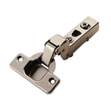 This is an image of a Carlisle Brass - Inset Soft Close Hinges - Nickel Plate that is availble to order from Trade Door Handles in Kendal.