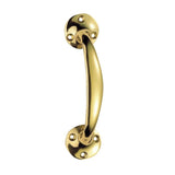 This is an image of a Carlisle Brass - Bow Handle - Polished Brass that is availble to order from Trade Door Handles in Kendal.