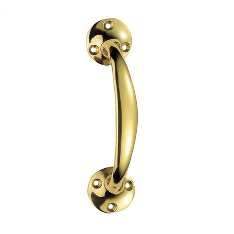 This is an image of a Carlisle Brass - Bow Handle - Polished Brass that is availble to order from Trade Door Handles in Kendal.