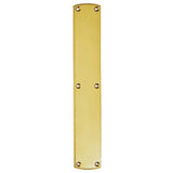 This is an image of a Carlisle Brass - Large Push Plate - Polished Brass that is availble to order from Trade Door Handles in Kendal.