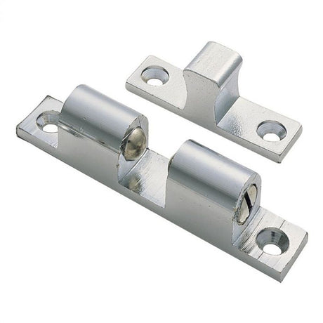 This is an image of a FTD - Double Ball Catch - Satin Chrome that is availble to order from Trade Door Handles in Kendal.