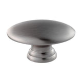 High quality image of FTD - Oval Knob - Satin Nickel | Sku. ftd255asn | Trade Door Handles, Kendal.