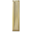 This is an image of a Carlisle Brass - Queen Anne Finger Plate - Polished Brass that is availble to order from Trade Door Handles in Kendal.