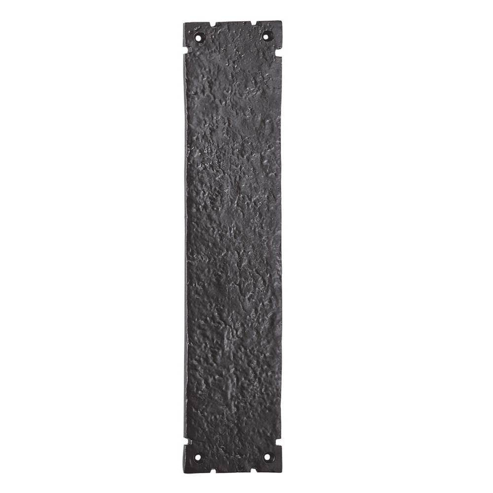 This is an image of a Ludlow - Finger Plate - Black Antique that is availble to order from Trade Door Handles in Kendal.