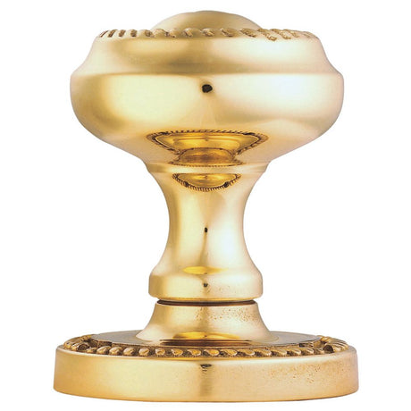 This is an image of a Carlisle Brass - Georgian Mortice Knob Furniture - Polished Brass that is availble to order from Trade Door Handles in Kendal.