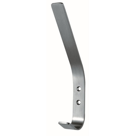 This is an image of a Eurospec - Hat and Coat Hook - Satin Stainless Steel that is availble to order from Trade Door Handles in Kendal.