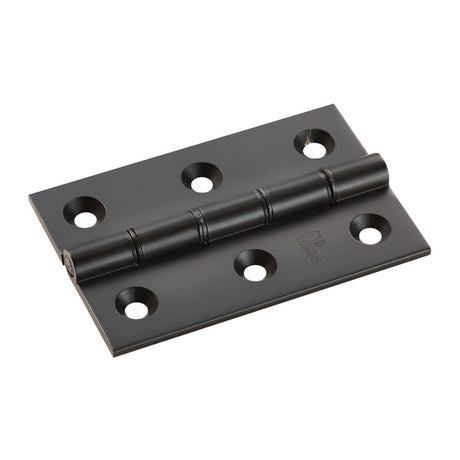 This is an image of a Carlisle Brass - 76 x 50mm Double Phos. Bronze Washer Hinge - Matt Black that is availble to order from Trade Door Handles in Kendal.