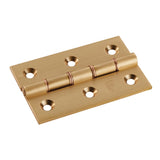 This is an image of a Carlisle Brass - 76 x 50mm Double Phos. Bronze Washer Hinge - Satin Brass that is availble to order from Trade Door Handles in Kendal.