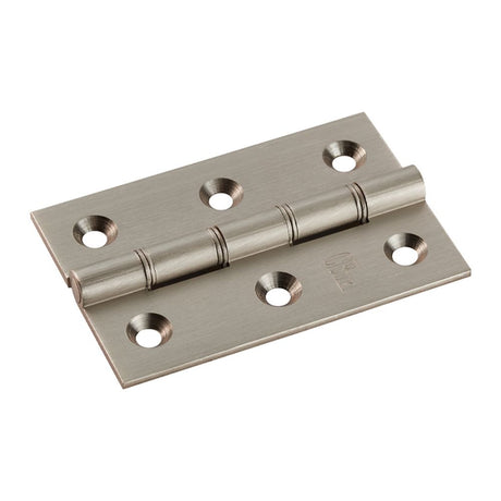 This is an image of a Carlisle Brass - 76 x 50mm Double Phos. Bronze Washer Hinge - Satin Nickel that is availble to order from Trade Door Handles in Kendal.