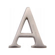 Heritage Brass Door Furniture Satin Nickel / Letters / A Heritage Brass - Alphabet A Pin Fix 51mm (2") Satin Nickel Finish
