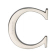 Heritage Brass Door Furniture Polished Nickel / Letters / C Heritage Brass - Alphabet C Pin Fix 51mm (2") Polished Nickel Finish