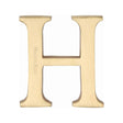 Heritage Brass Door Furniture Satin Brass / Letters / H Heritage Brass - Alphabet H Pin Fix 51mm (2") Satin Brass Finish