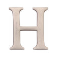 Heritage Brass Door Furniture Satin Nickel / Letters / H Heritage Brass - Alphabet H Pin Fix 51mm (2") Satin Nickel Finish