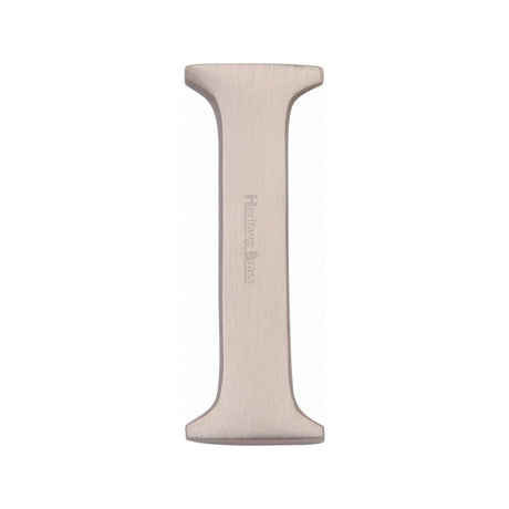 Heritage Brass Door Furniture Satin Nickel / Letters / I Heritage Brass - Alphabet I Pin Fix 51mm (2") Satin Nickel Finish