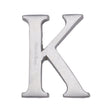 Heritage Brass Door Furniture Satin Chrome / Letters / K Heritage Brass - Alphabet K Pin Fix 51mm (2") Satin Chrome Finish