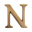 Heritage Brass Door Furniture Antique Brass / Letters / N Heritage Brass - Alphabet N Pin Fix 51mm (2") Antique Brass Finish