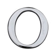 Heritage Brass Door Furniture Polished Chrome / Letters / O Heritage Brass - Alphabet O Pin Fix 51mm (2") Polished Chrome Finish