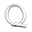 Heritage Brass Door Furniture Polished Chrome / Letters / Q Heritage Brass - Alphabet Q Pin Fix 51mm (2") Polished Chrome Finish