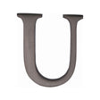 Heritage Brass Door Furniture Matt Bronze / Letters / U Heritage Brass - Alphabet U Pin Fix 51mm (2") Matt Bronze Finish
