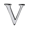 Heritage Brass Door Furniture Polished Chrome / Letters / V Heritage Brass - Alphabet V Pin Fix 51mm (2") Polished Chrome Finish